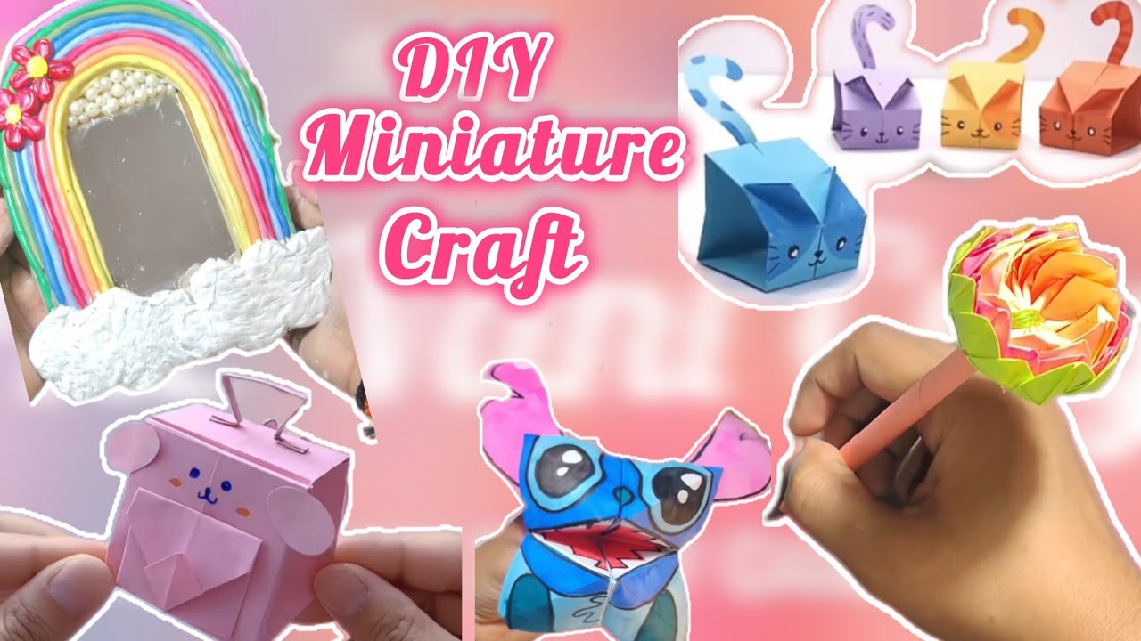 DIY Miniature Craft ✨#miniature #ytshorts #papercraft #schoolcrafts 