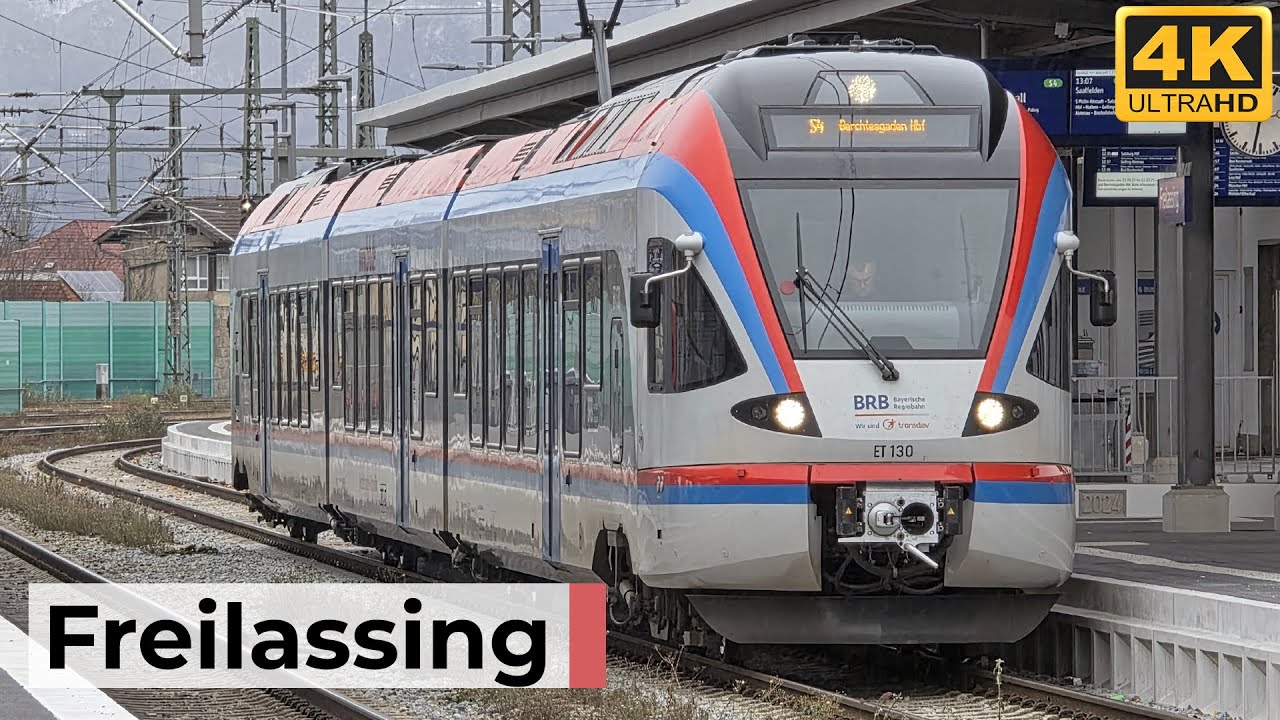 Freilassing 29.11.2025 - Grenzbahnhof mit Railjets, Westbahn, BRB & Flugverkehr aus Salzburg