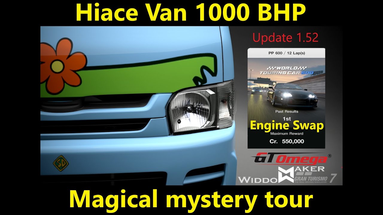 Tokyo WTC 600 Hiace Van Engine Swap setup Gold How to GT7 Tutorial Update 1 52