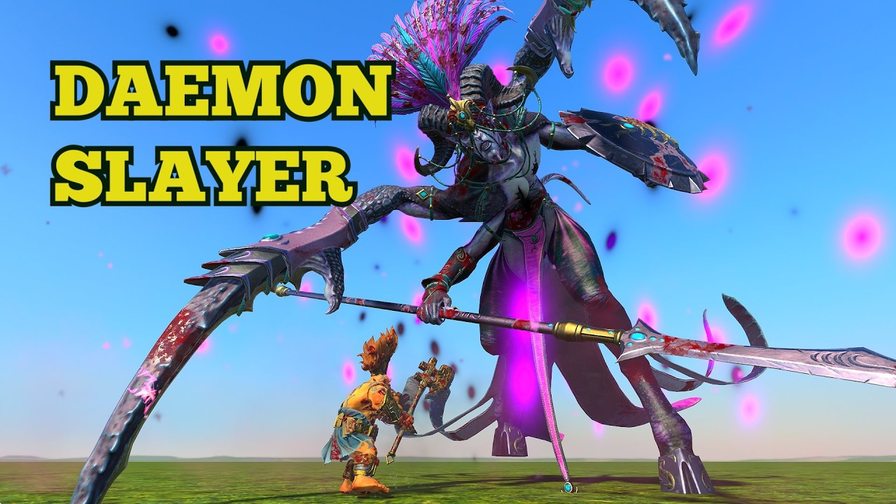 Daemon Slayer VS 5 Elite Slaanesh Daemons | Total War Warhammer 3