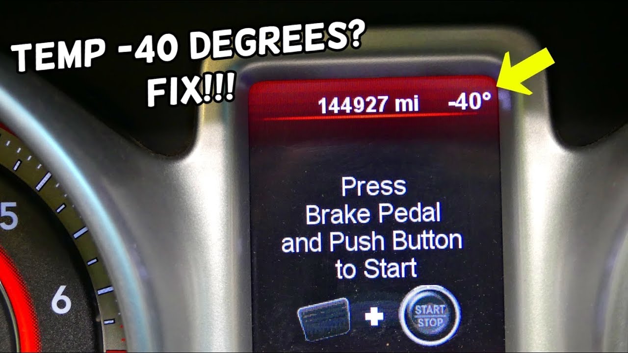 TEMPERATURE SAYS -40 ON DODGE. HOW TO FIX  -40 PROBLEM