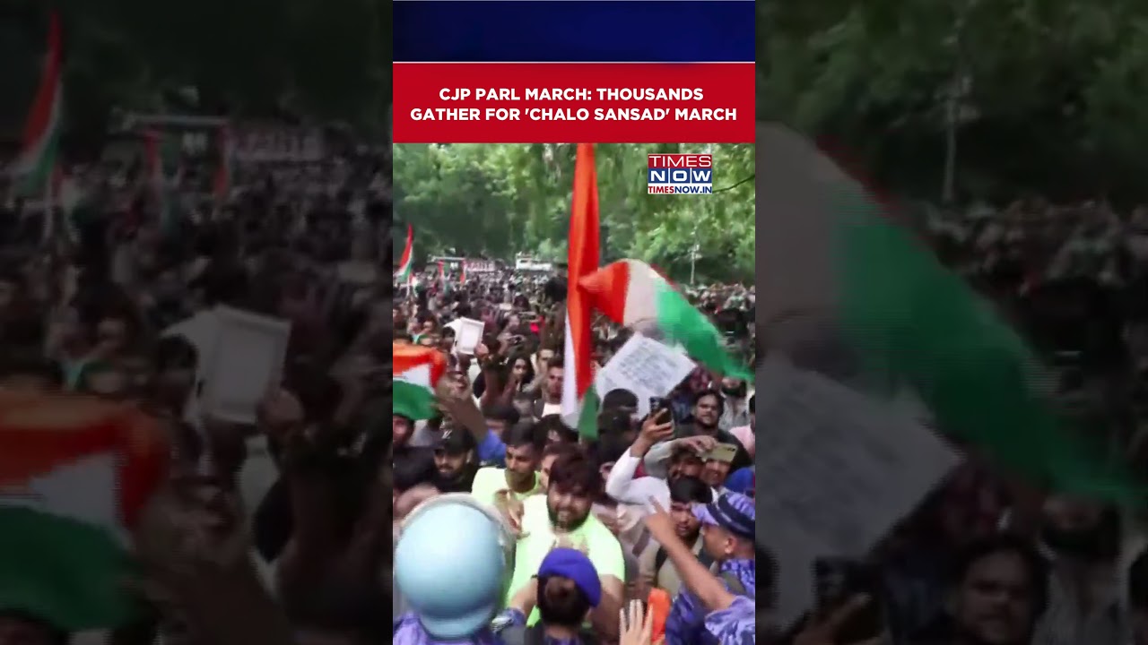 CJP Parliament March: Thousands Gather For CJP's 'Chalo Sansad' March | Sonam Wangchuk #shorts