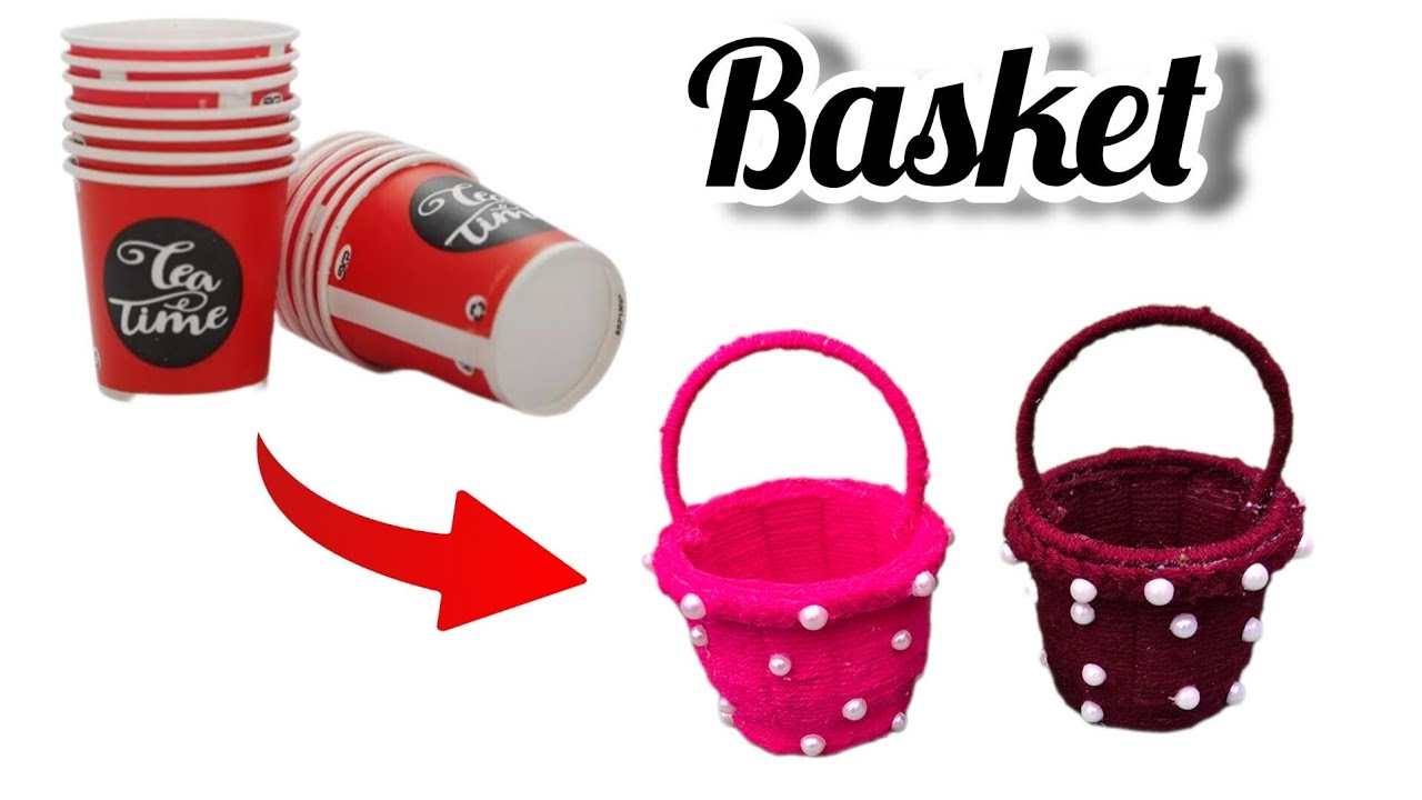 Coffee Cup Se Basket Banaye 😍 | Waste Se Best DIY | Home Decor Idea| #video #viral