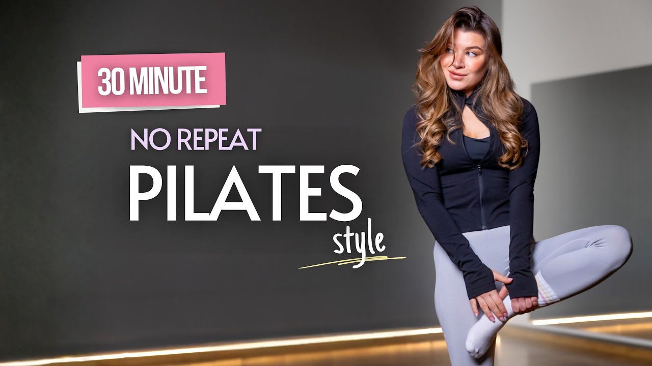30 MIN PILATES STYLE No repeat Full Body workout flow | No equipment low impact | Julia Mazur