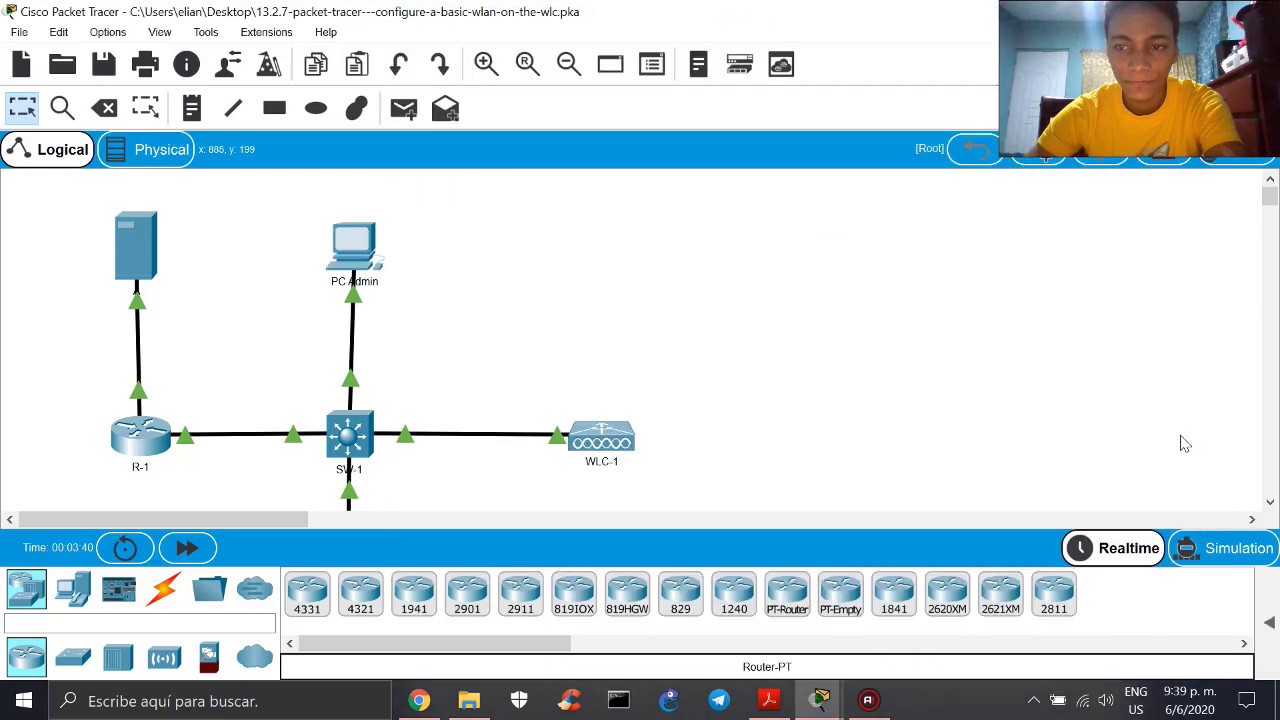 CCNAv7 - 13.2.7 Packet Tracer Configure A Basic WLAN on the WLC - By VeryTutos