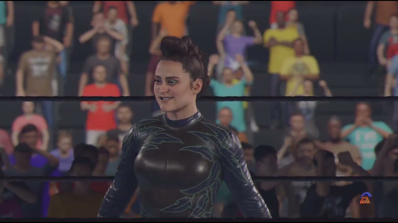 WWE 2K25_WCW Bash at the Beach: Stacy v Gail v Bianca v Asya v Lyra v Kelani