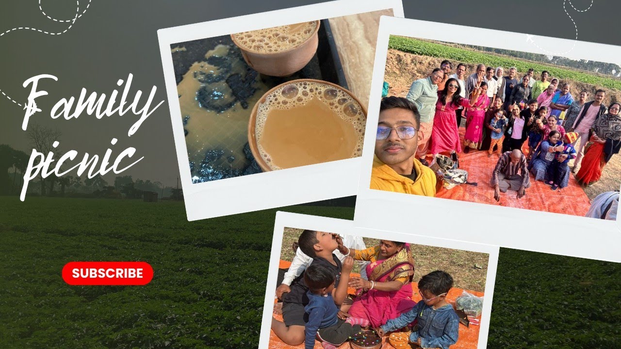 গ্রামের বাড়িতে পিকনিক ,খিচুড়ি,চিকেন,চাটনি আর সাদা বোদেঁ,👌Fulmasti in family picnic 👪