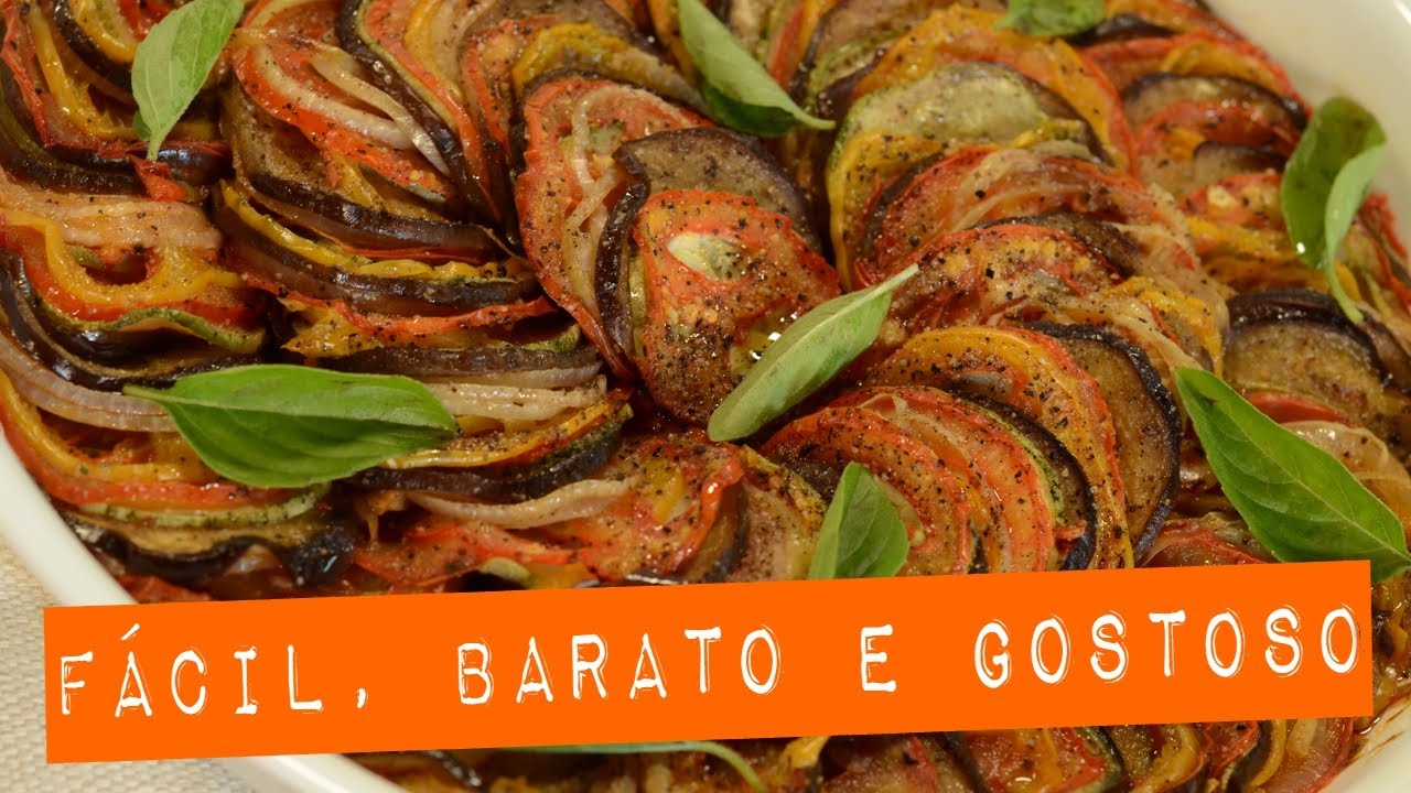COMO FAZER RATATOUILLE - Simples e fácil, com molho rústico de tomate | Raquel Novais