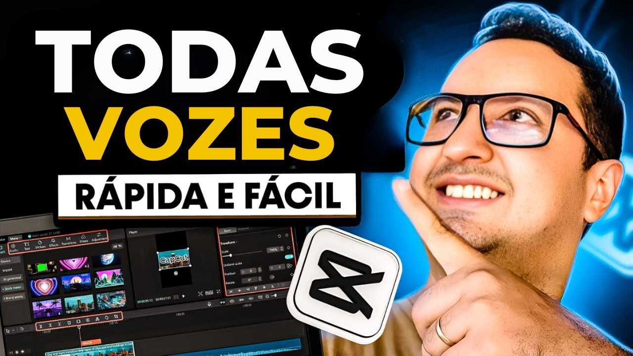COMO COLOCAR TODAS A VOZES NO CAPCUT ONLINE E NO PC RAPIDO E FACÍL