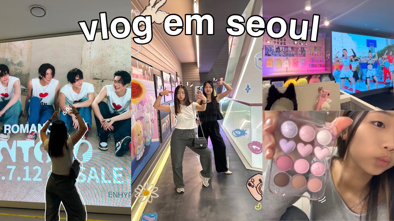 vida na coreia 🫧: date em seoul c minha irmã, açaí, makeup, lojinha kpop, lewkin unboxing etc
