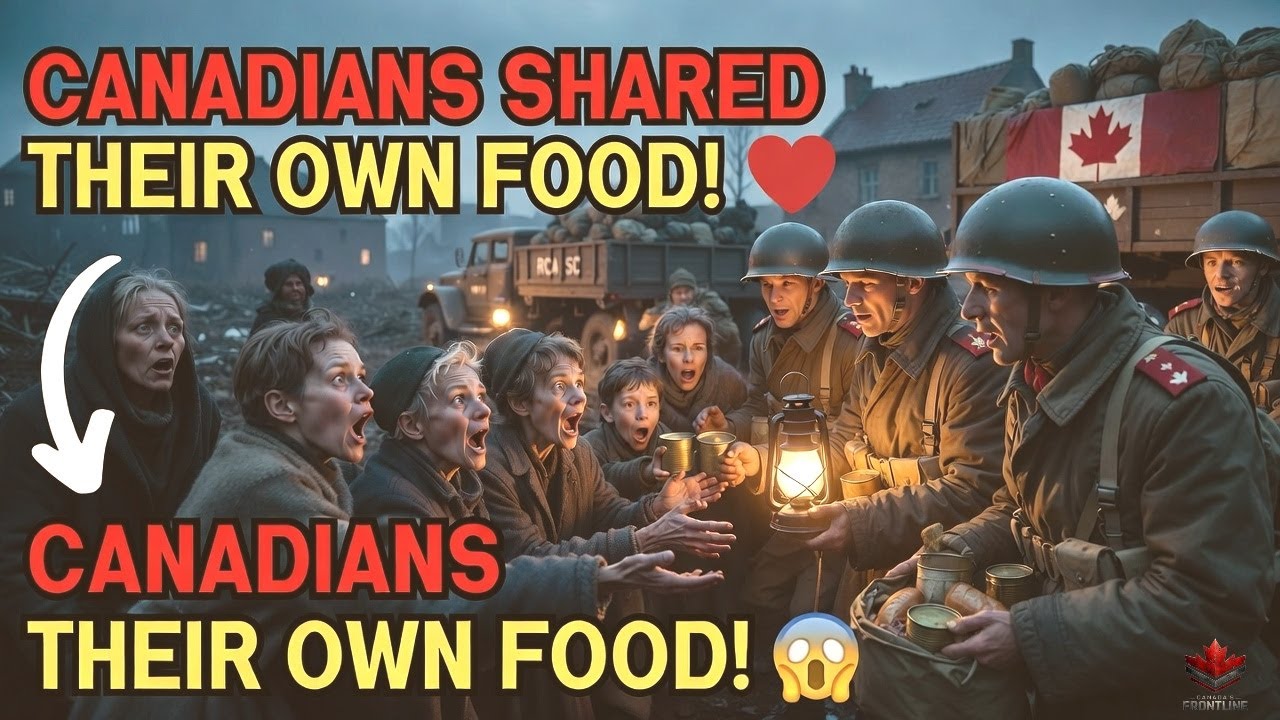 Germans Starving… Then Canadian Soldiers GAVE Them Their OWN Rations!