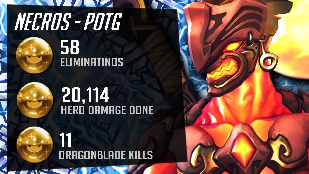 Necros is OP! Nano Genji gameplay! 58 elims! POTG! [ Overwatch Season 28 Top 500 ]