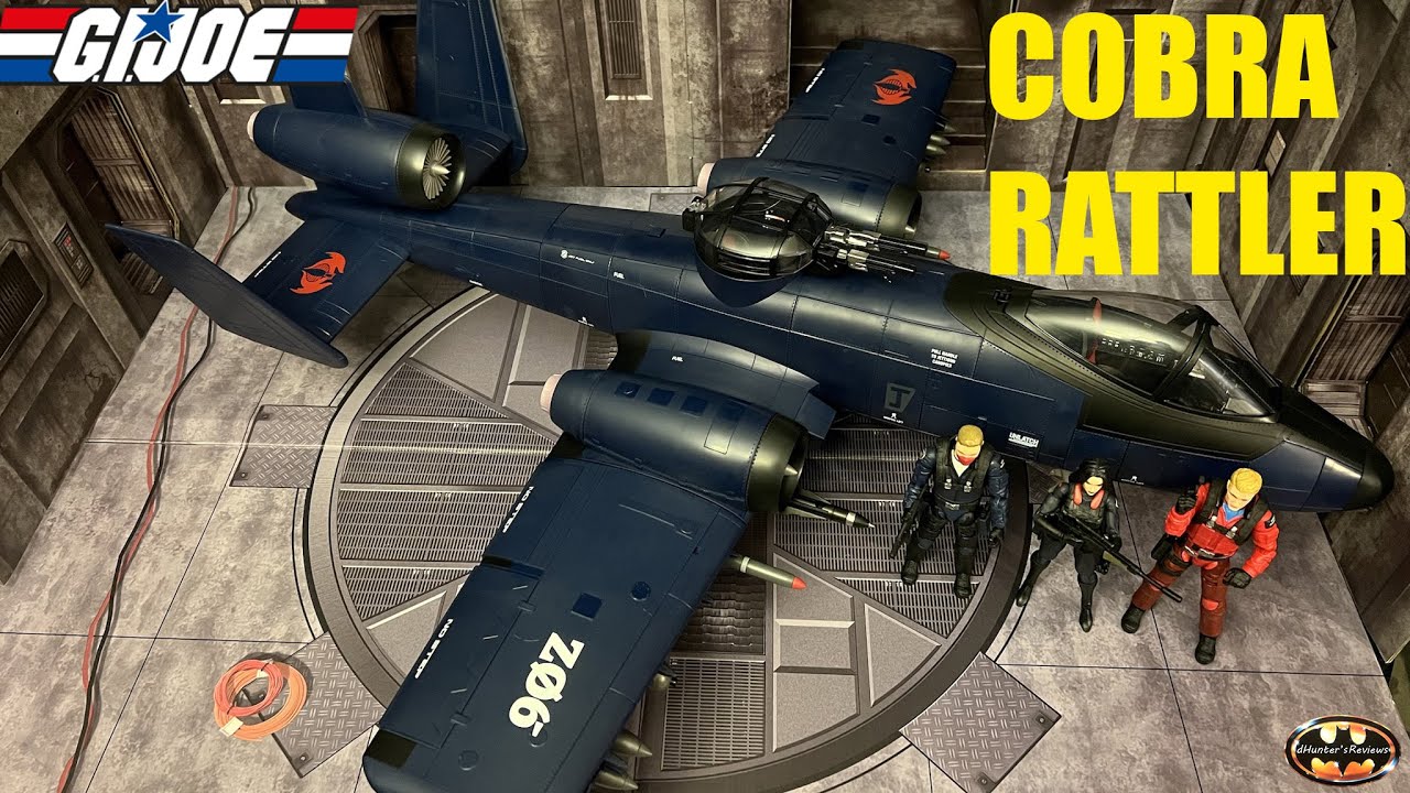Hasbro G.I. Joe Classified Cobra Rattler Ground Attack Jet HasLab Action Figure Vehicle Review