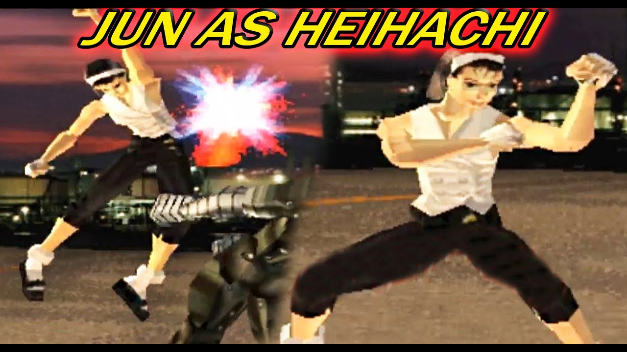 [TAS] Jun With Heihachi's Moves Gameplay - Tekken 2 (Arcade Version)  (Requested) (2nd Costume)