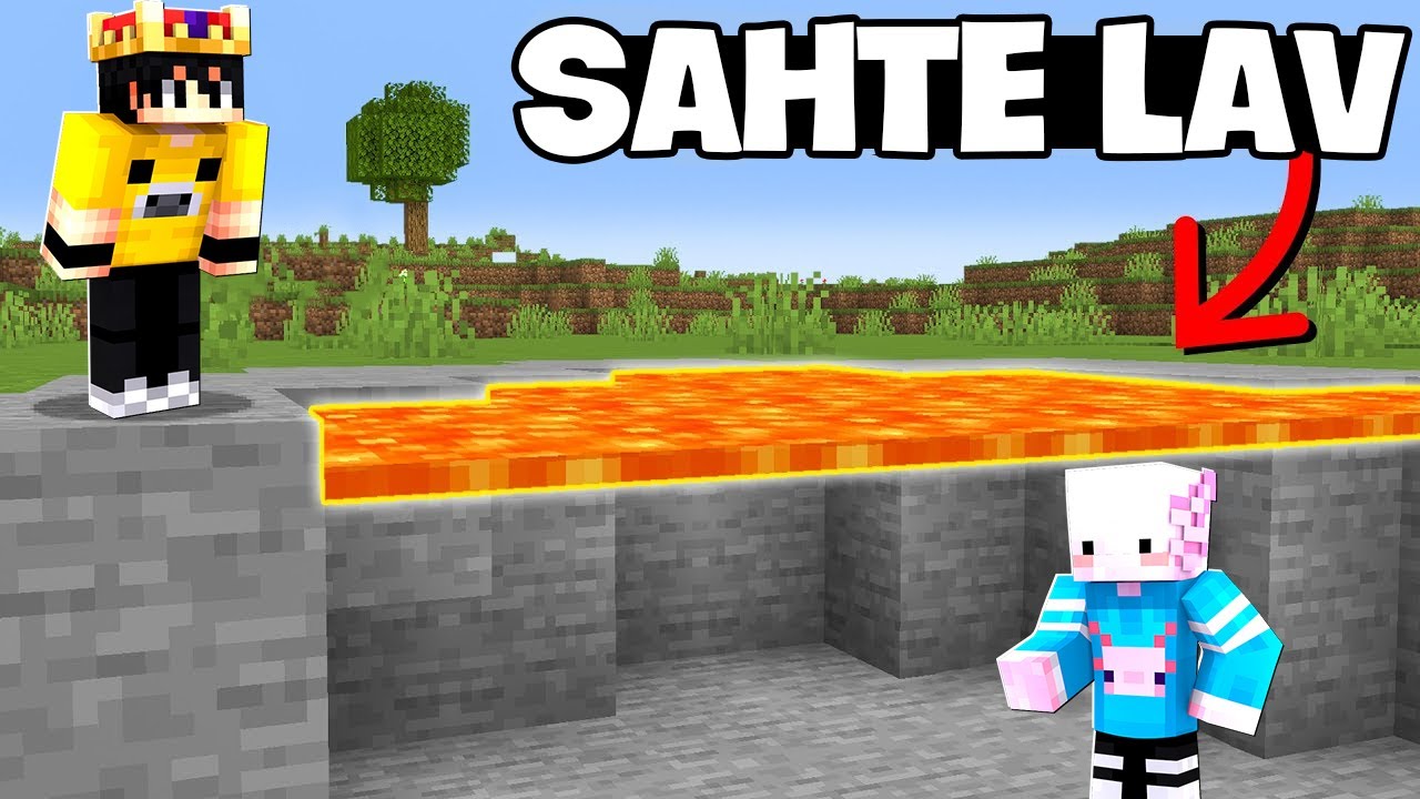 Minecraft'ta SAHTE LAV İLE SALAK KARDEŞİMİ TROLLEDİM!
