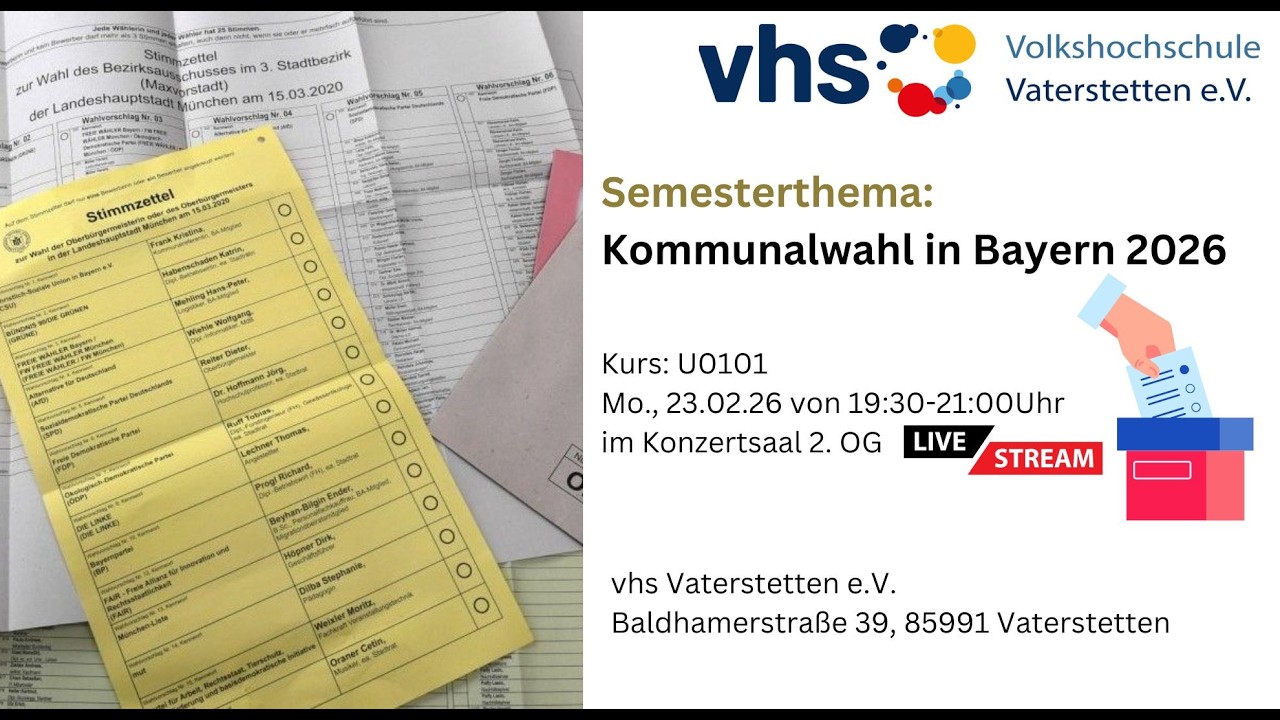 Kommunalwahl in Bayern 2026