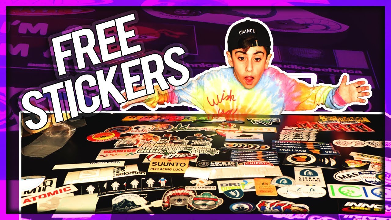 UNBOXING FREE STICKERS #6 | Zane Burko