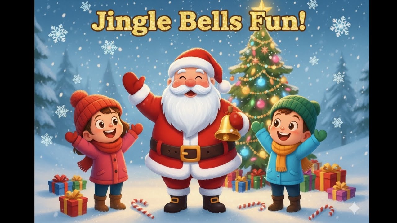 Jingle Bells Fun!🎅 Christmas Eve for  kids nursery rhymes toddlers children everybody #unitedstates
