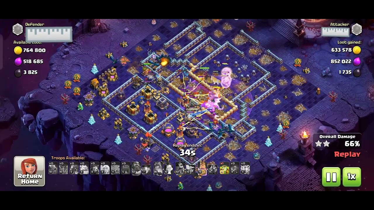 Clash of clans! Cook at loot 'Overall'