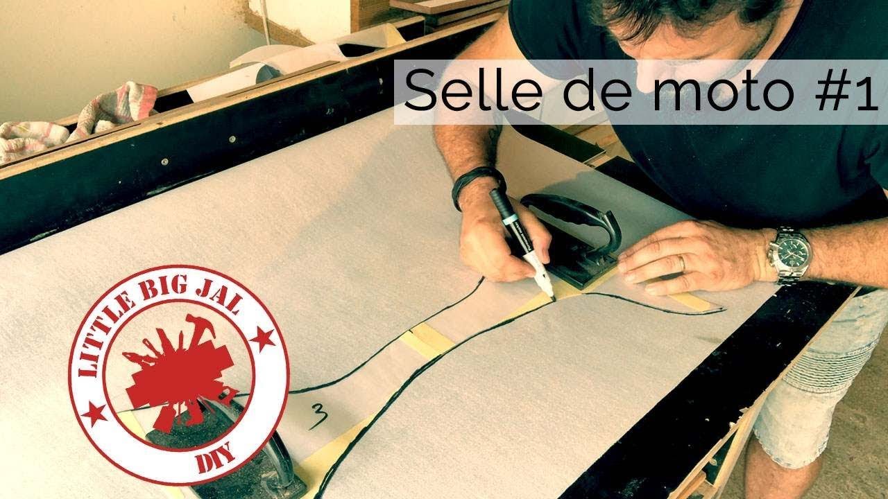 Refaire une selle de moto #1 Le patronage