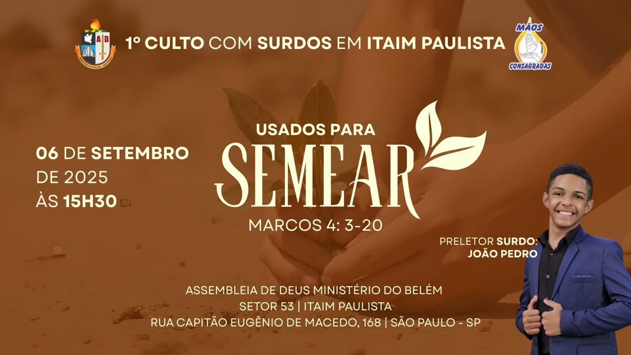 1º Culto com Surdos - 06/09/2025