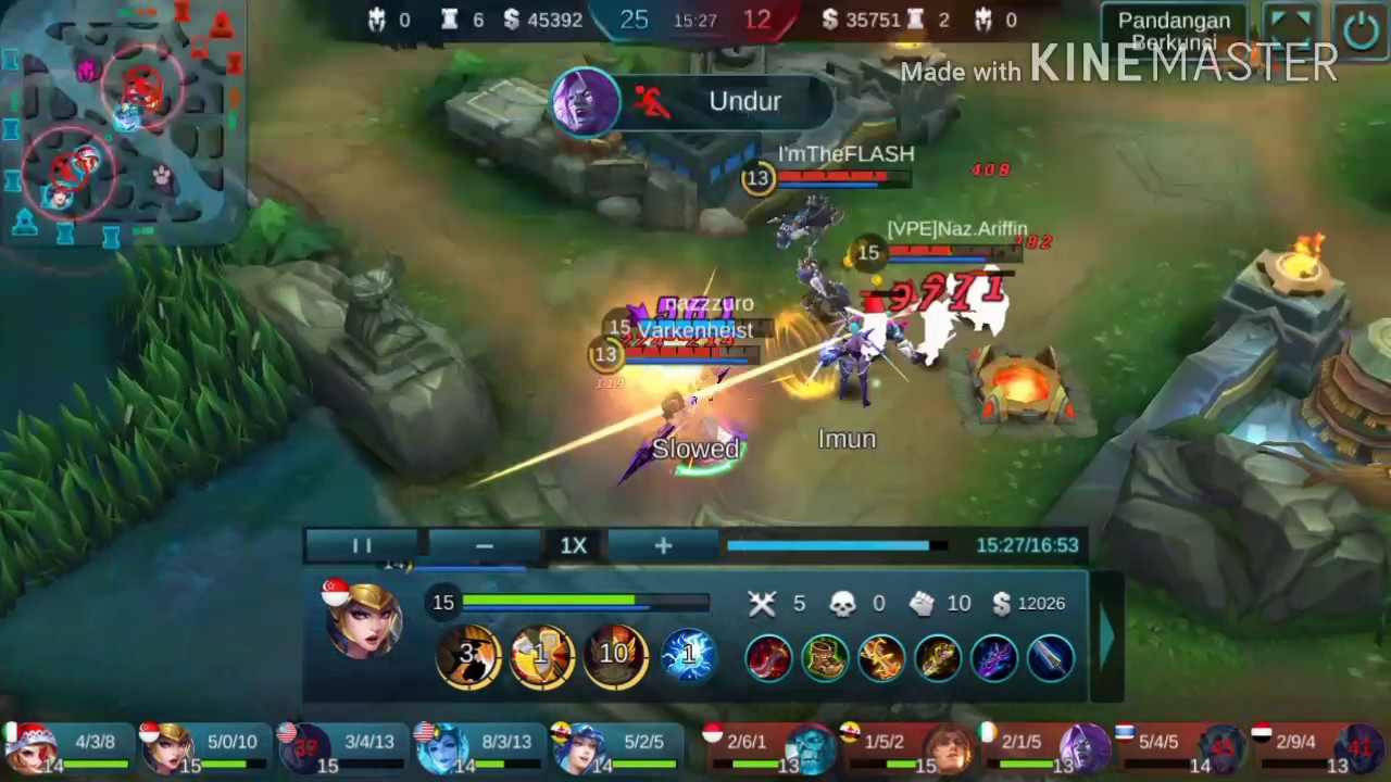 MOBA freya pentaKill 1vs5