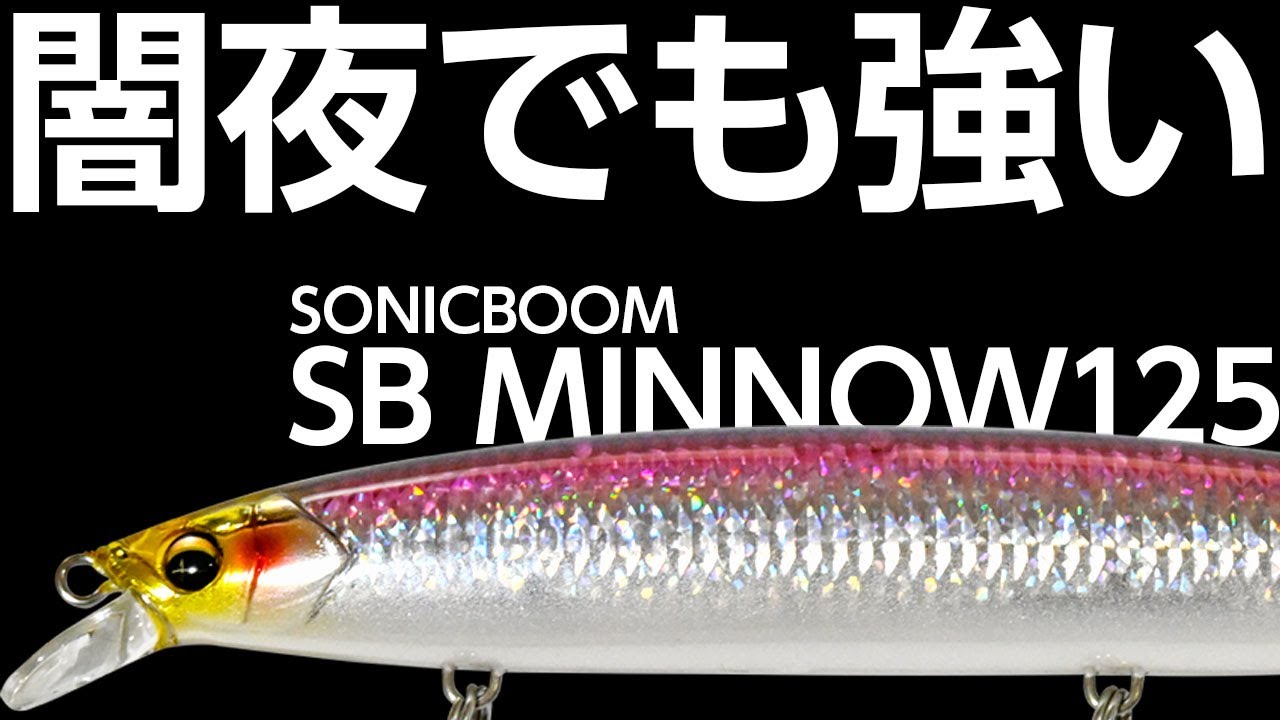 闇夜でも強いミノーで釣れた