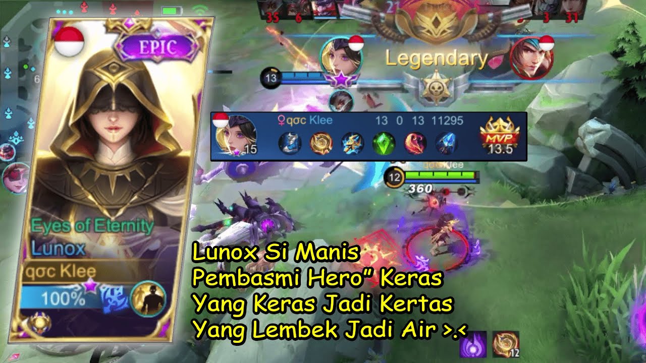 Lunox Si Manis Penghancur Hero Keras - MLBB