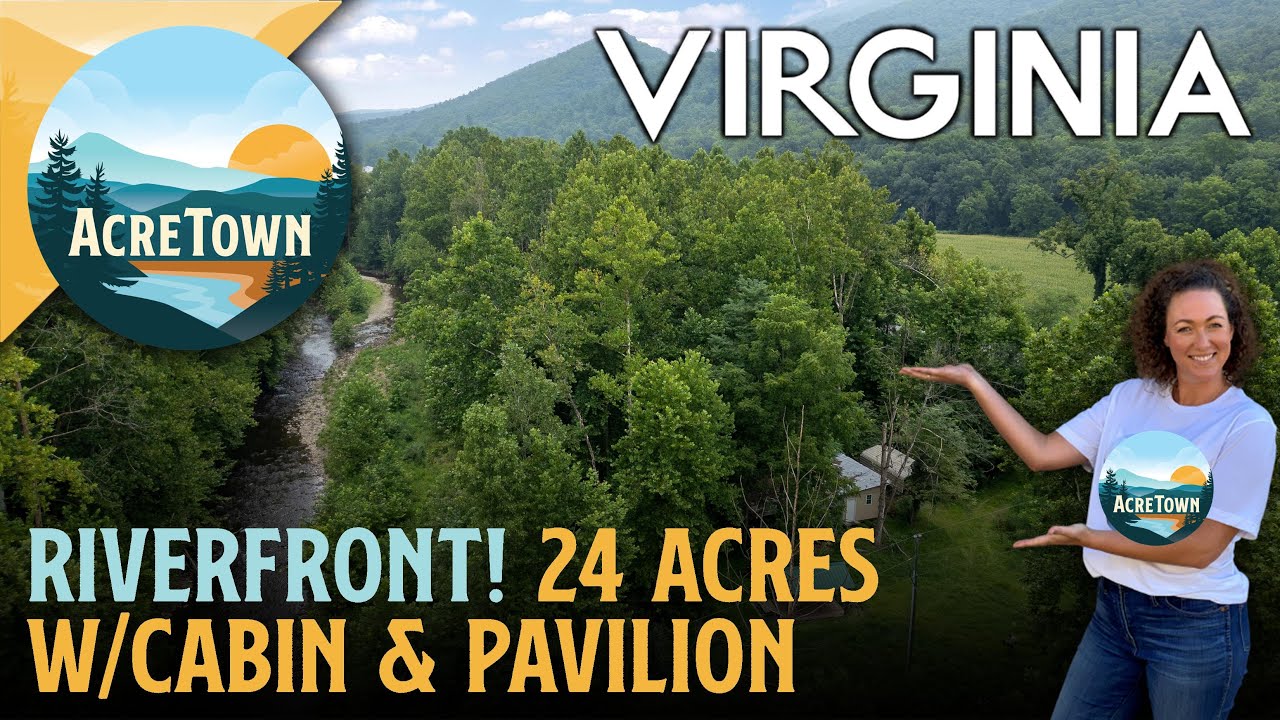 Riverfront Land w/Cabin for Sale in Virginia | 24 acres on North Fork of the Shenandoah River