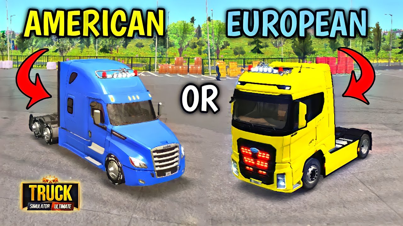 🚚American Trucks Or European Trucks In Truck Simulator Ultimate New Update 1.1.8 🏕 | Truck Gameplay