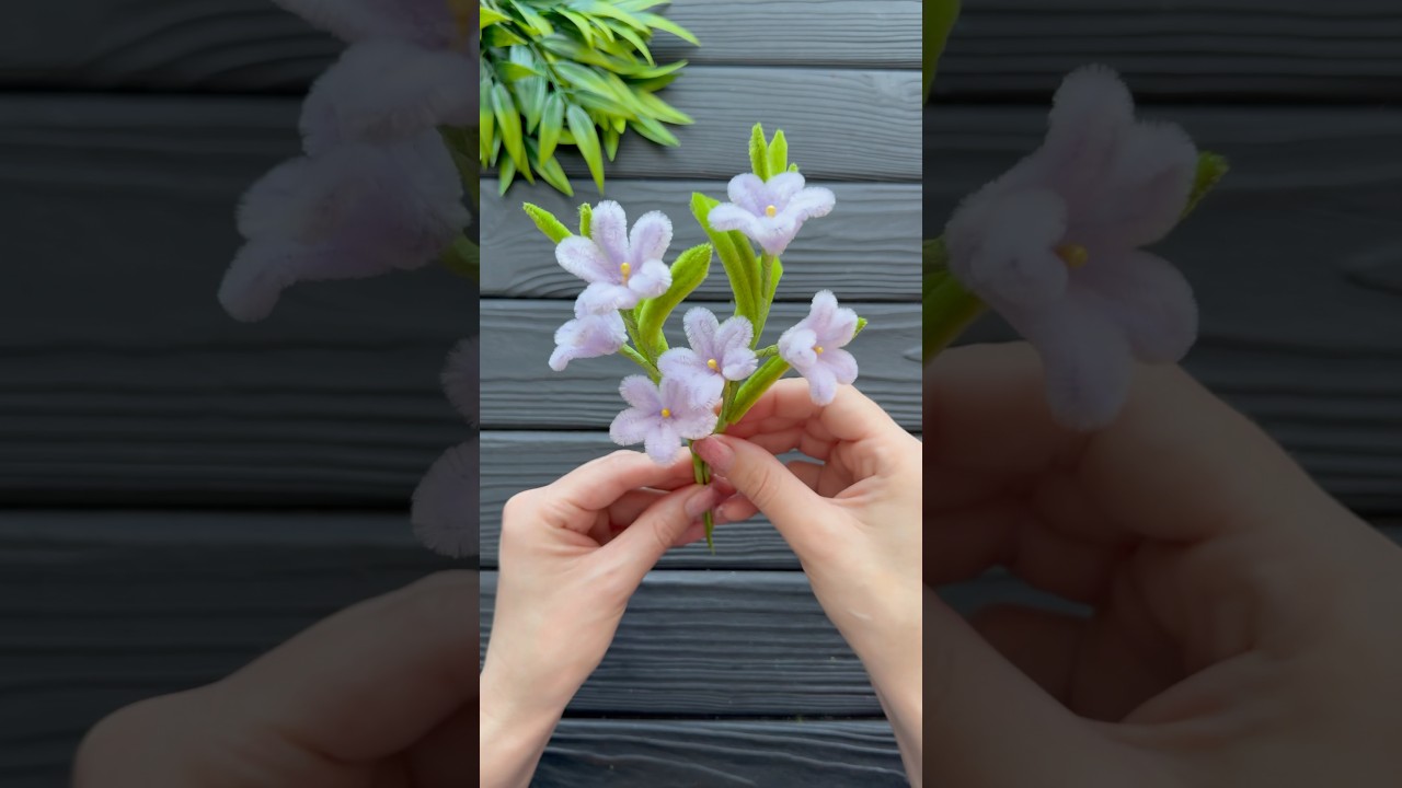 How to Make Easy Flower from Chenille Wire DIY Pipe Cleaner Flowers