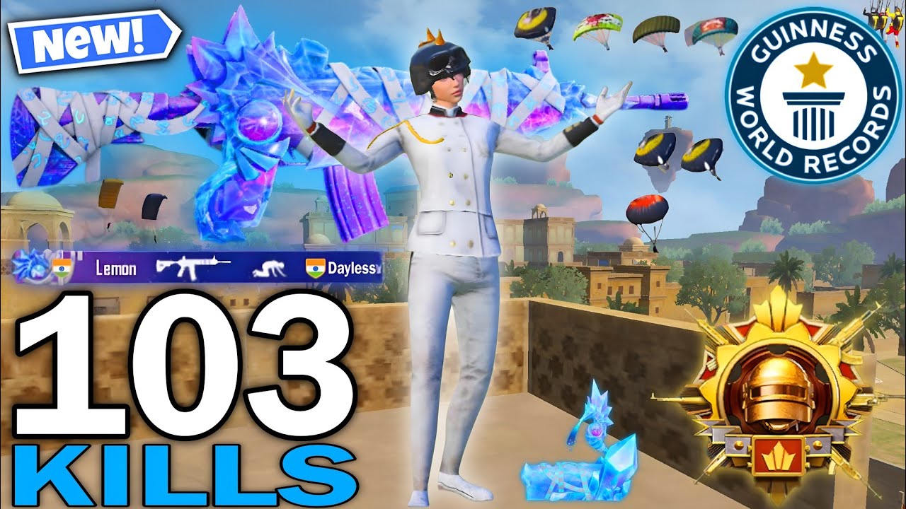 103 KILLS!😍 MY NEW BEST AGGRESSIVE RUSH GAMEPLAY With BEST OUTFIT🔥PUBG MOBILE