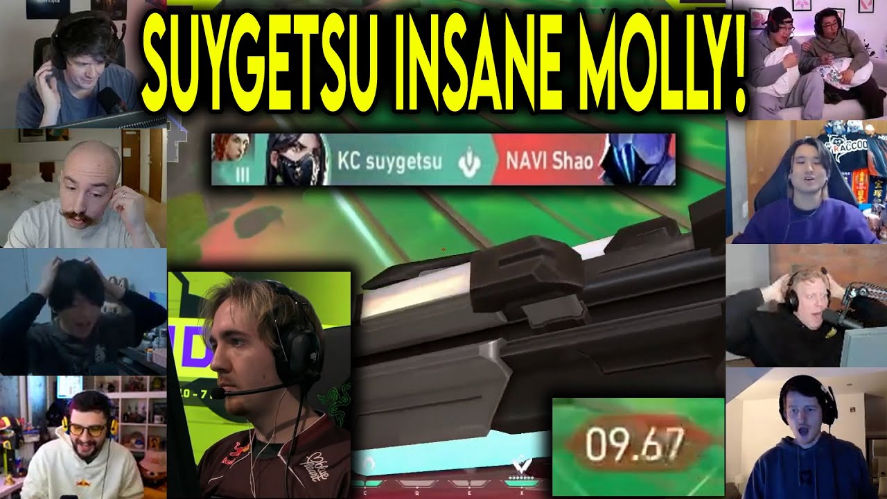 Valorant Streamers Reacts To KC SUYGETSU 1000IQ Molly Lineup To Save The Round Against NAVI In VCT
