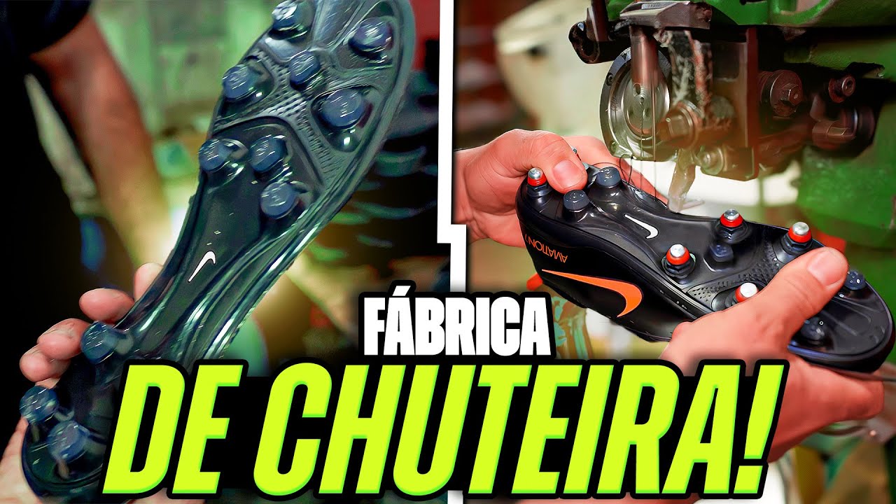 FUI NA FÁBRICA DE CHUTEIRAS DE FUTEBOL!
