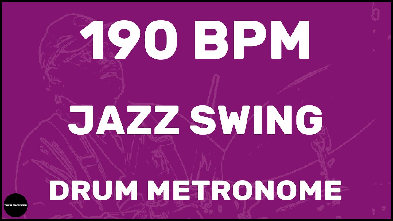 Jazz Swing | Drum Metronome Loop | 190 BPM