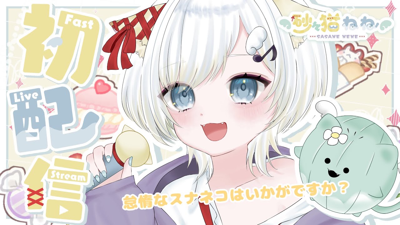 【#砂々猫ねね初配信】はじめまして！砂々猫ねねです🐈【#新人VTuber】