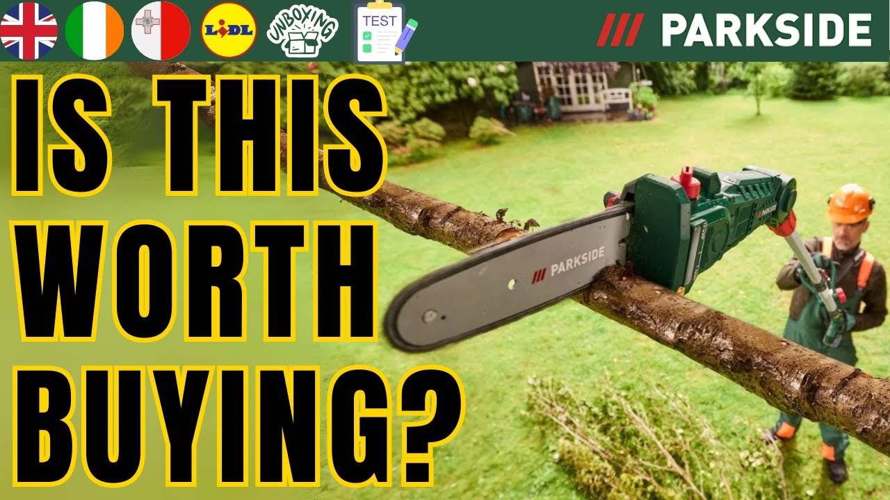 CORDLESS POLE SAW 20V Parkside PAHE 20-Li E5 UK ENGLISH IRISH MALTESE IL-LINGWA MALTIJA  LIDL