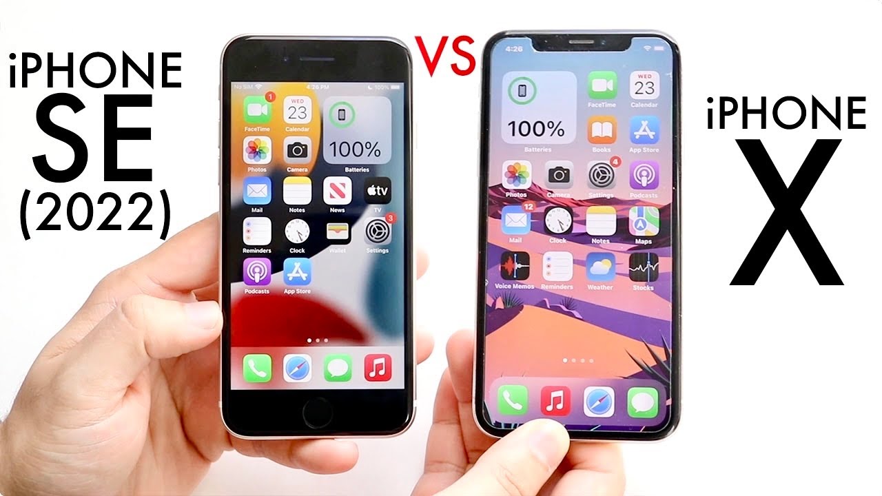 iPhone SE (2022) против iPhone X! (Сравнение) (Обзор)
