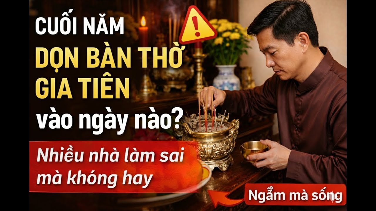Cuối năm dọn bàn thờ gia tiên vào ngày nào? Nhiều nhà làm sai mà không hay | Ngẫm mà sống