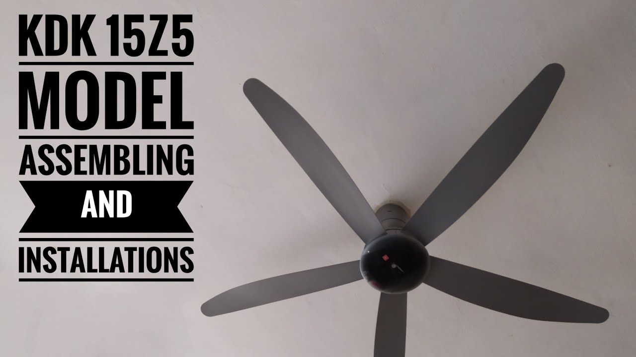 Assembling and installations of KDK15Z5 Ceiling Fan || Pemasangan kipas siling model KDK15Z5