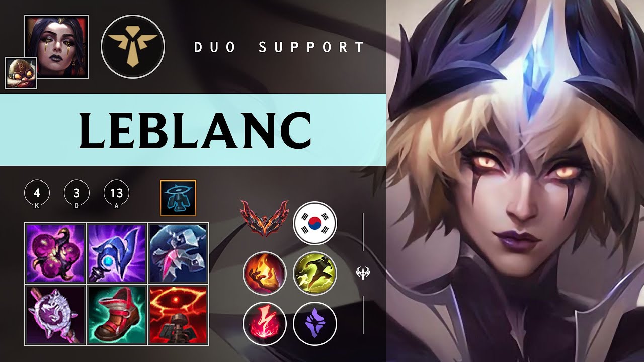 LeBlanc Support vs Nami - KR Grandmaster Patch 26.03