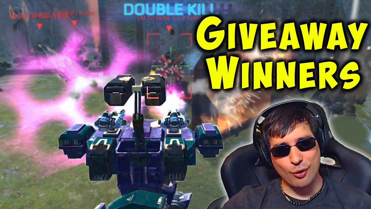 Ridiculous Ares Train Teamplay & GIVEAWAY WINNERS War Robots Gameplay WR