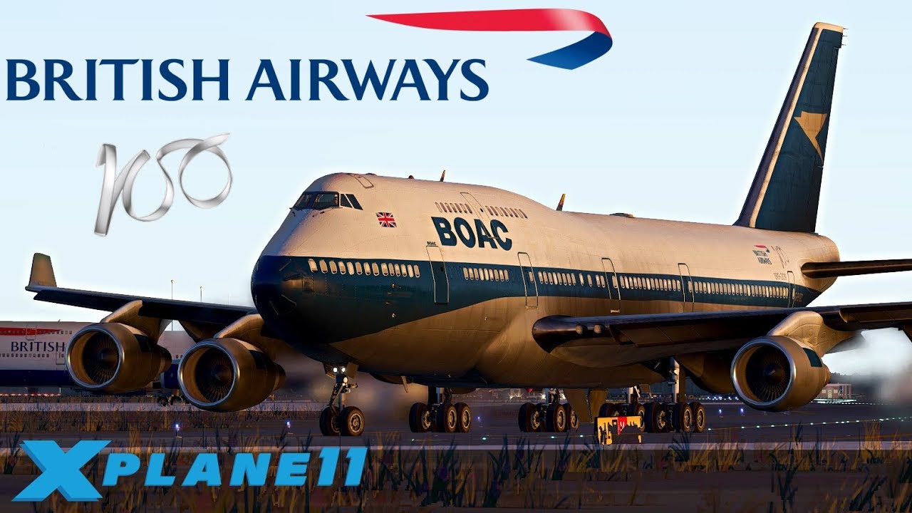 BA CENTENARY Celebration Flight | BOAC 747-400 Cape Town - London | X Plane 11
