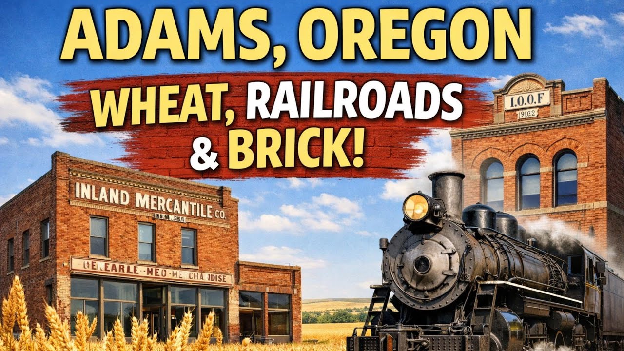 Adams, Oregon: A Small Town Built on Wheat, Railroads, and Brick | Historic Driving Tour