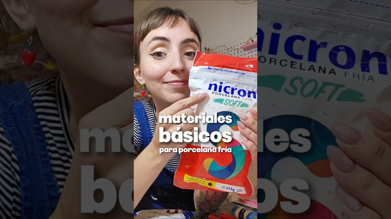 Materiales B&Aacute;SICOS para porcelana fr&iacute;a #shorts #manualidades #porcelanafria
