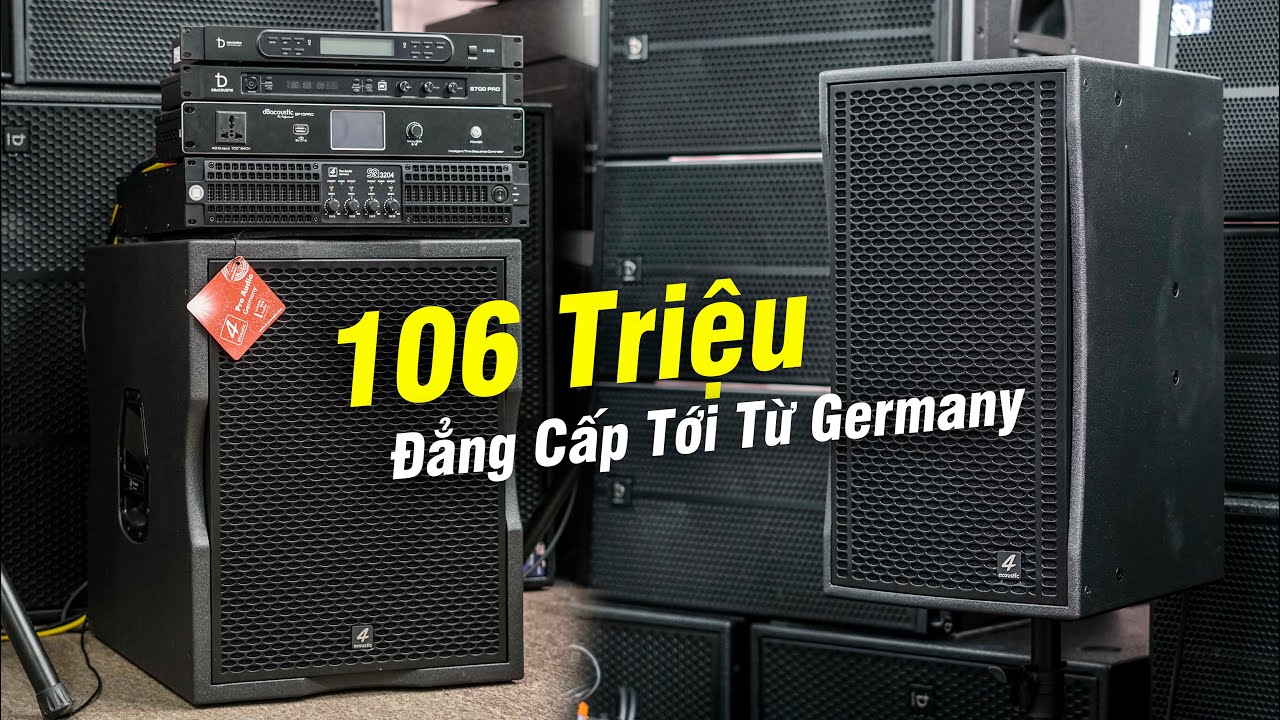 4Acoustic Full D&agrave;n 106Tr Loa DR12 & Sup 115BS - Đẳng Cấp Tới Từng Nốt Nhạc