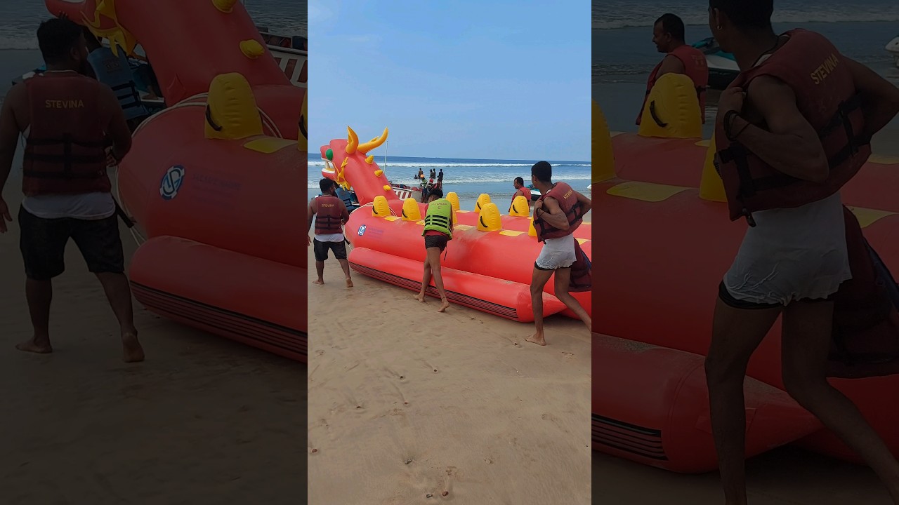 Dragon Ride at Ganpatipule Beach #ganpatipule #ganpatipulebeach #watersports #dragons #dragon_ride