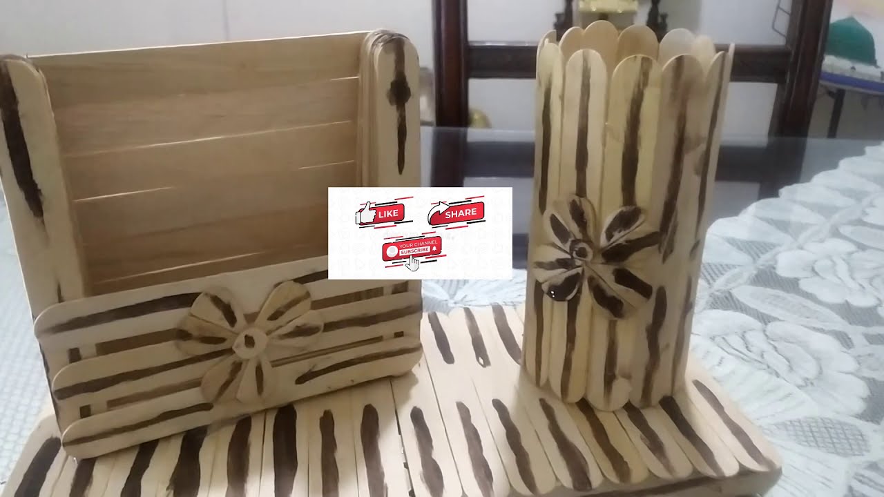 طريقة عمل حامل للريموت والموبايل Wonderful woodwork