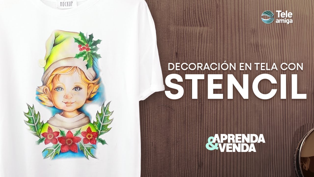 DECORACIÓN EN TELA CON STENCIL en Aprenda y Venda - Teleamiga