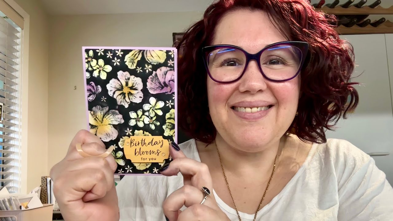 Stampin’ Up! Happy Hibiscus Hybrid Embossing Folder Reverse Josephs Coat Card #stampinup #cardmaking